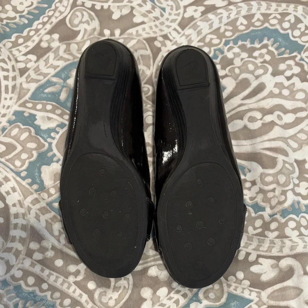 Life Stride Dark Brown Flats with Gold Accent - Picture 4 of 5